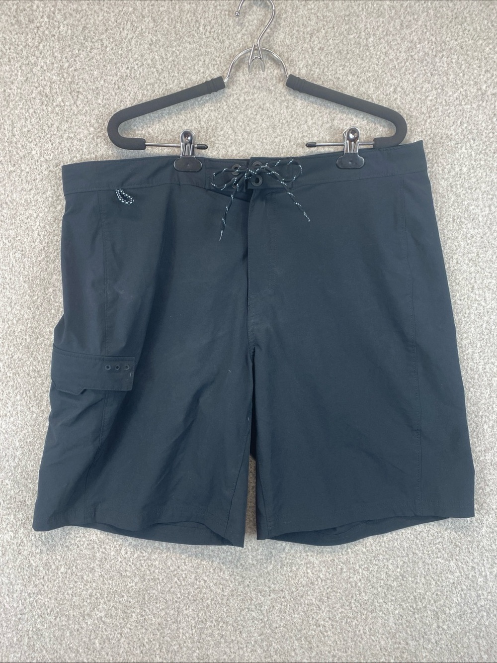 Columbia PFG Mens Black Board Shorts Fishing Trunks Size 38 Inseam 9” Quick Dry